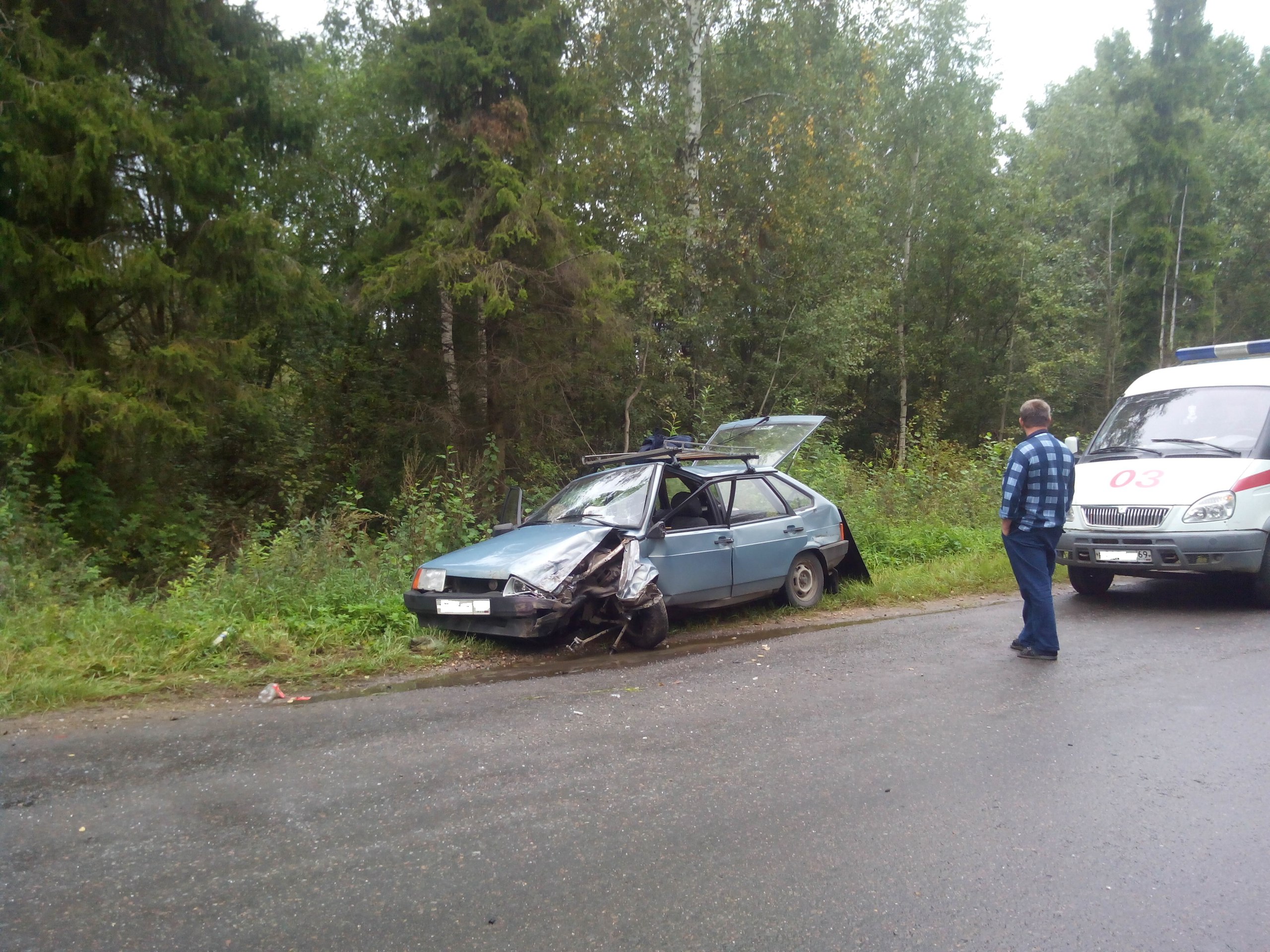 На автодороге Титово - Белый городок - Приволжский произошло ДТП